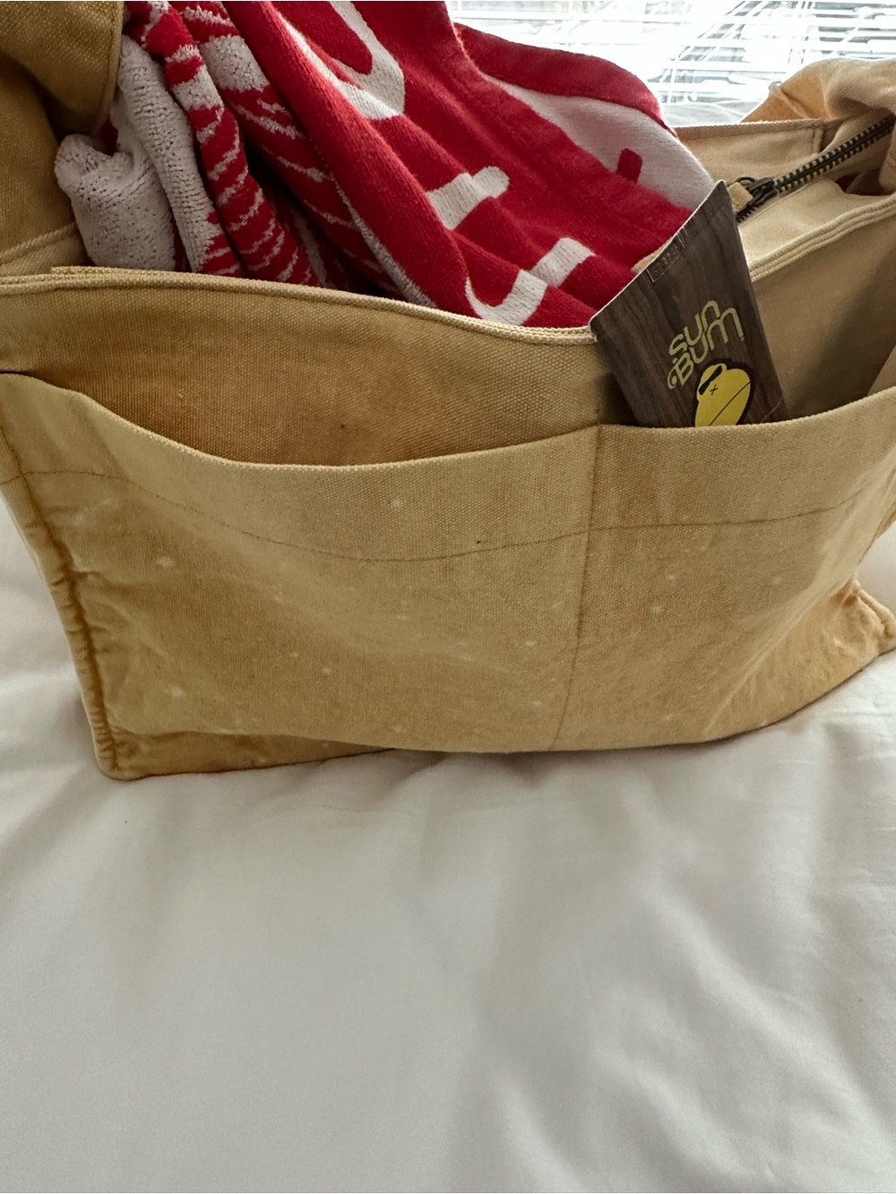 Free People Camp Crush Sling Bag. NWT!  MSRP. $78. Beige Canvas Tote Bag